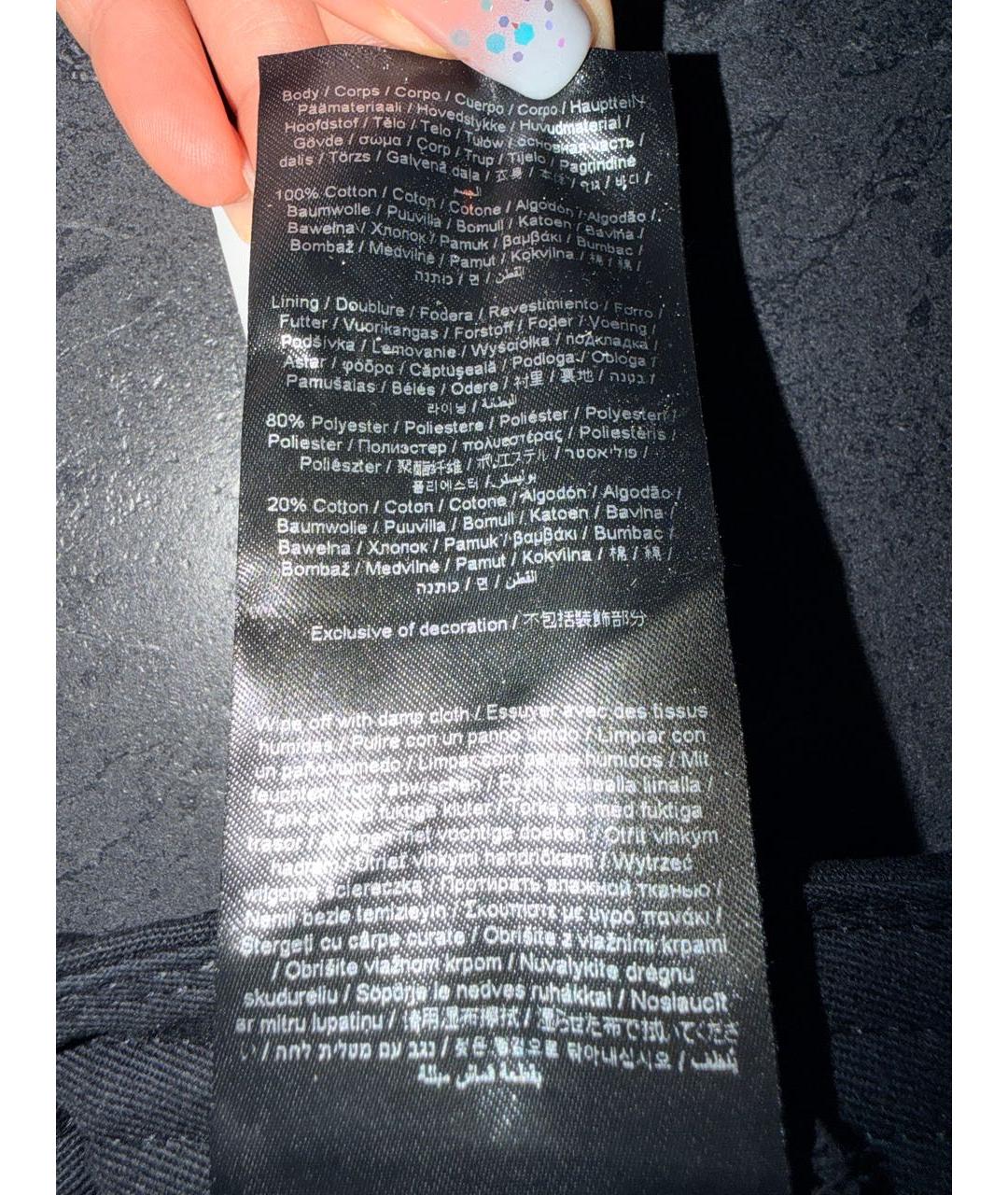 KARL LAGERFELD Черная хлопковая кепка, фото 8