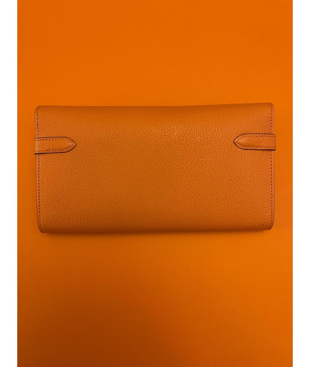 HERMES Оранжевый кошелек, фото 3