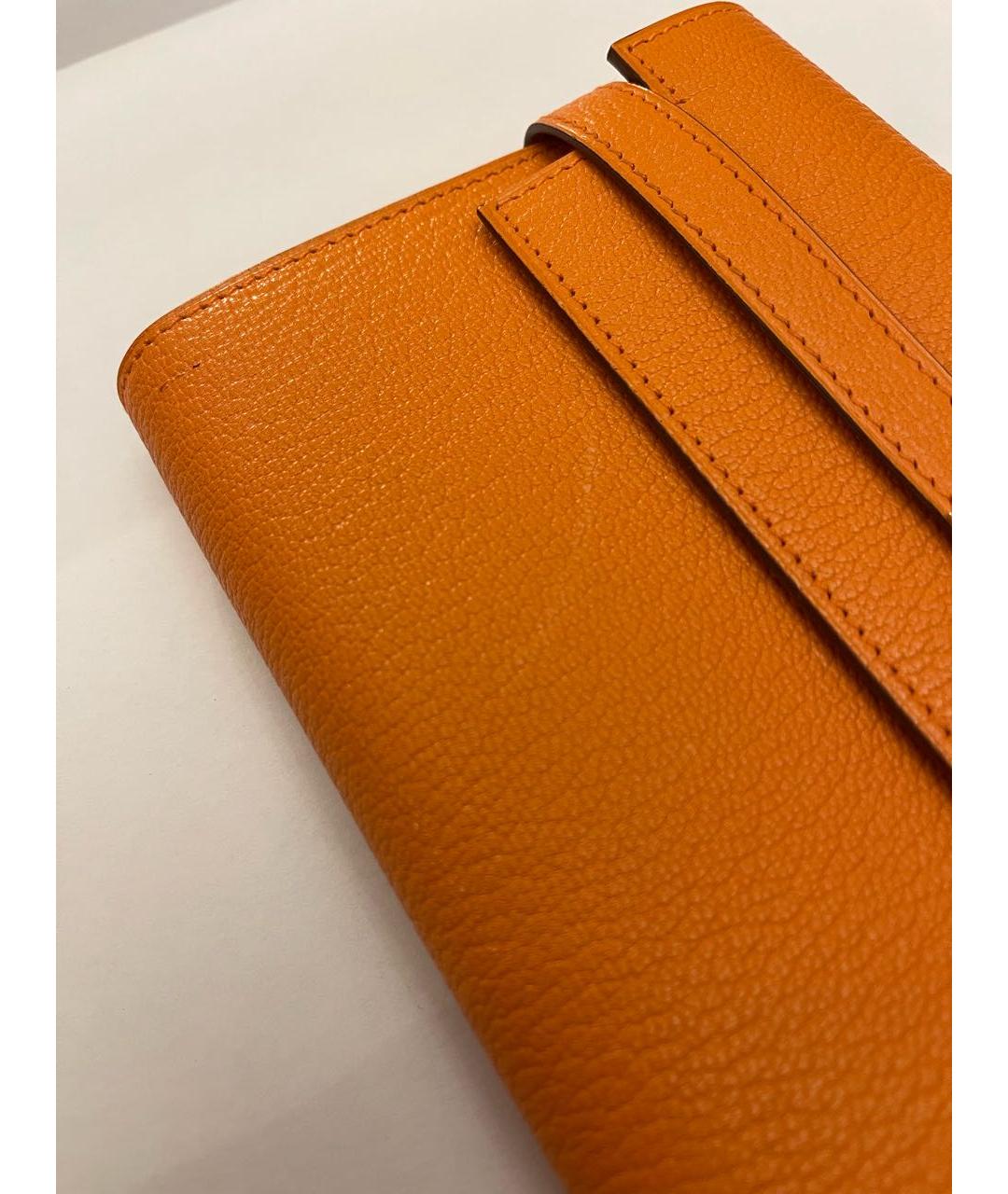 HERMES Оранжевый кошелек, фото 5