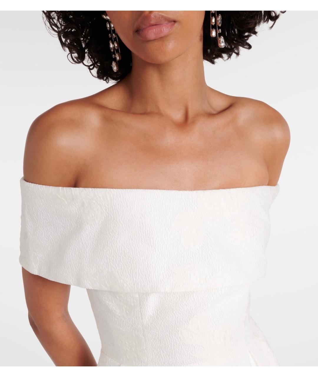 REBECCA VALLANCE Белое полиэстеровое коктейльное платье, фото 4