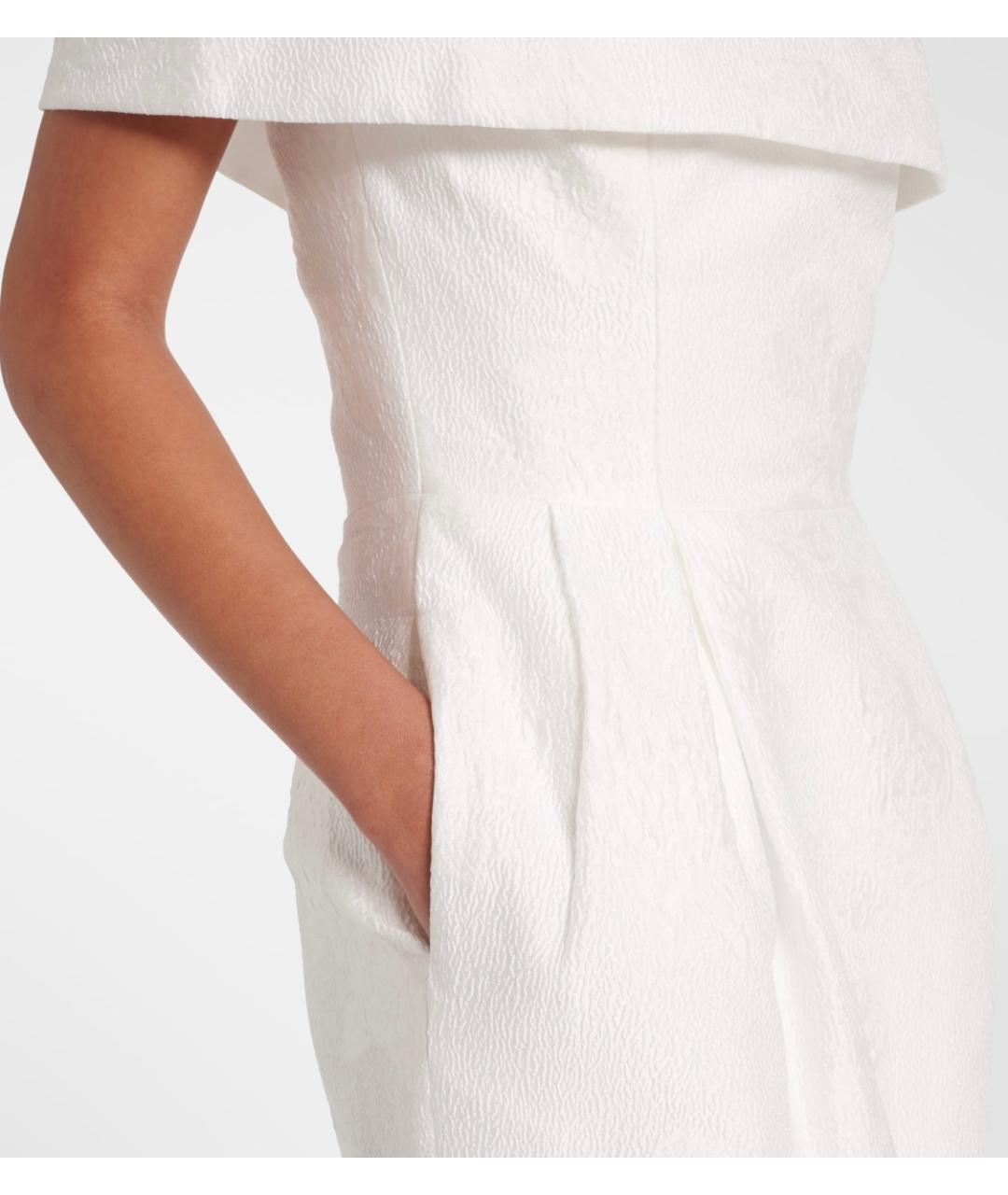 REBECCA VALLANCE Белое полиэстеровое коктейльное платье, фото 5