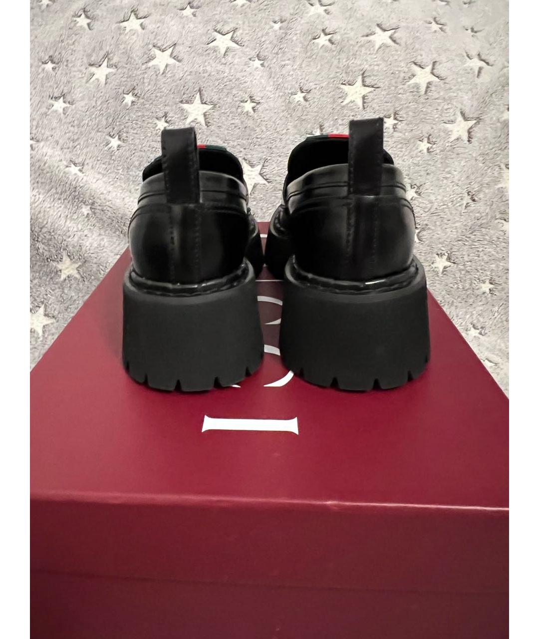 GUCCI Черные кожаные лоферы, фото 4