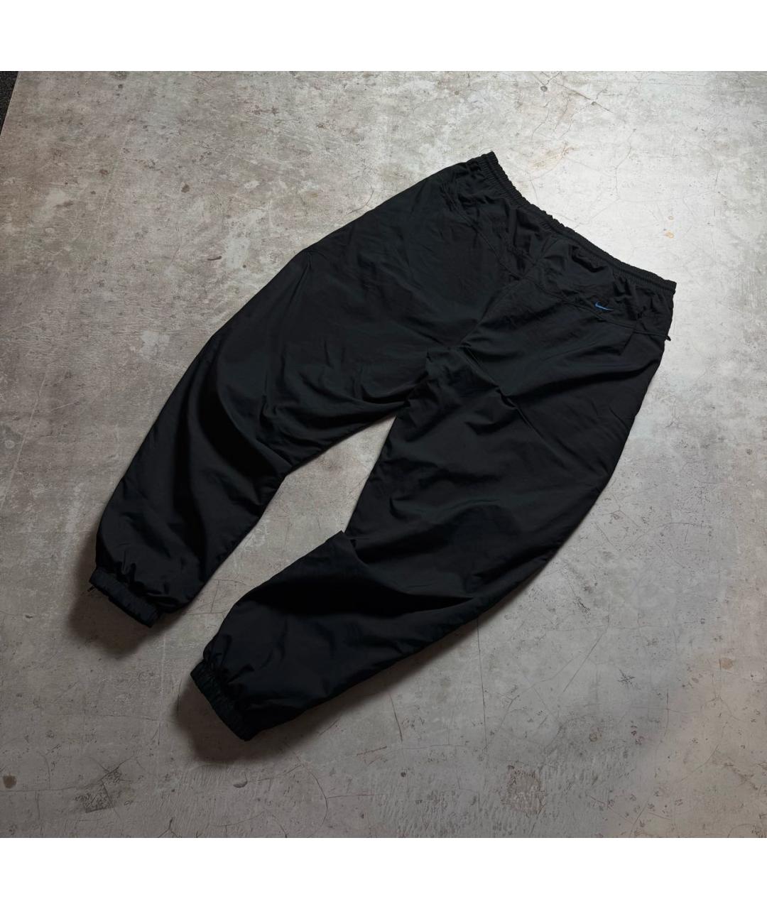 NIKE Черные полиамидовые повседневные брюки, фото 6