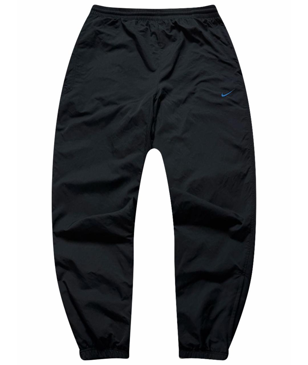NIKE Черные полиамидовые повседневные брюки, фото 1