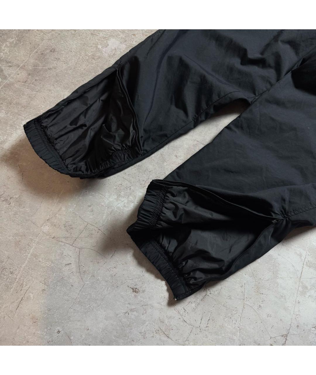 NIKE Черные полиамидовые повседневные брюки, фото 4