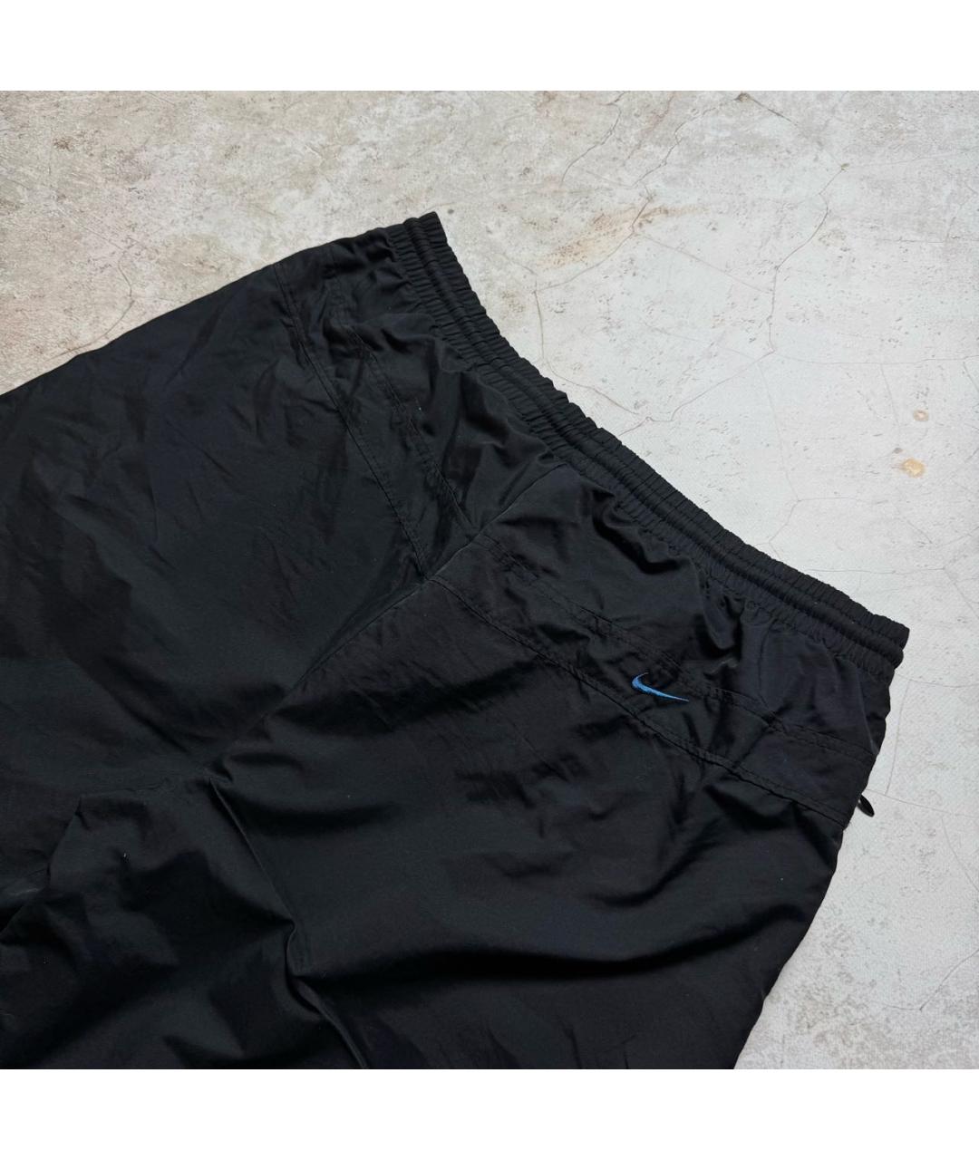 NIKE Черные полиамидовые повседневные брюки, фото 7