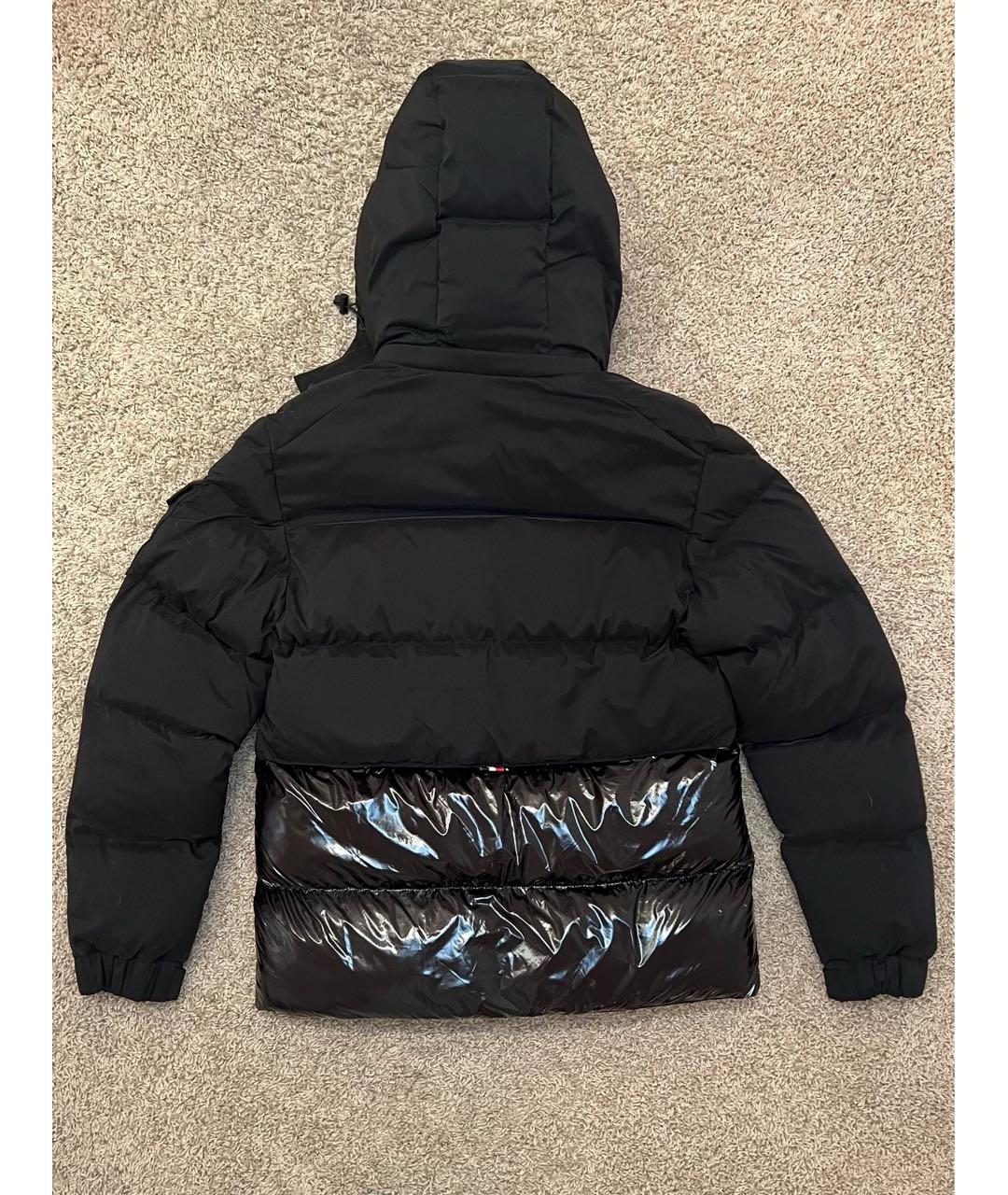 MONCLER Черная полиэстеровая куртка, фото 2