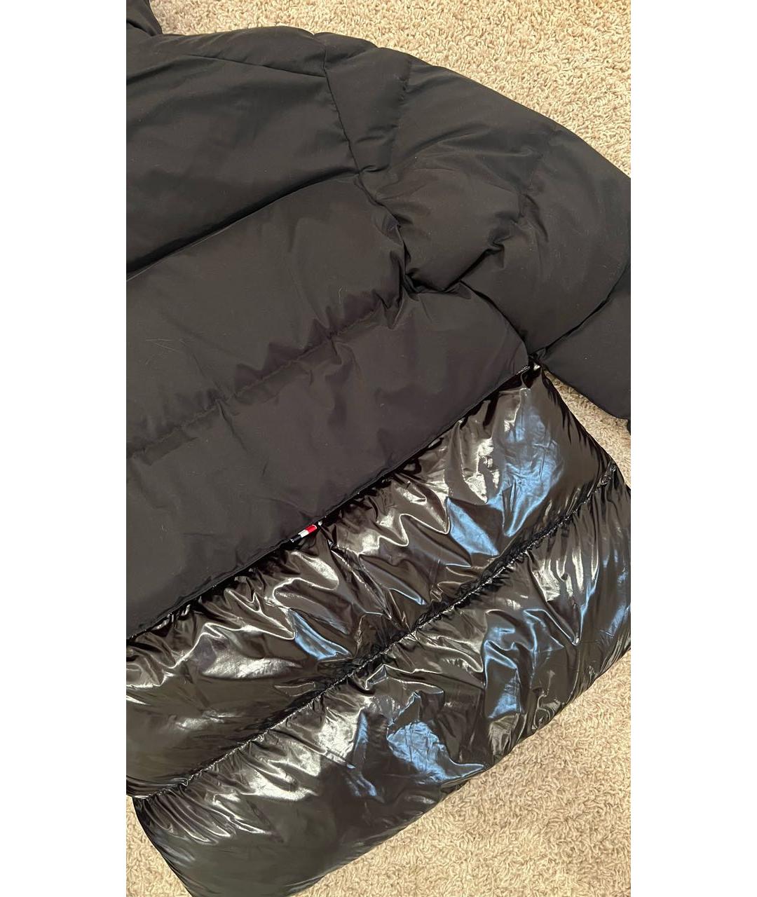 MONCLER Черная полиэстеровая куртка, фото 4