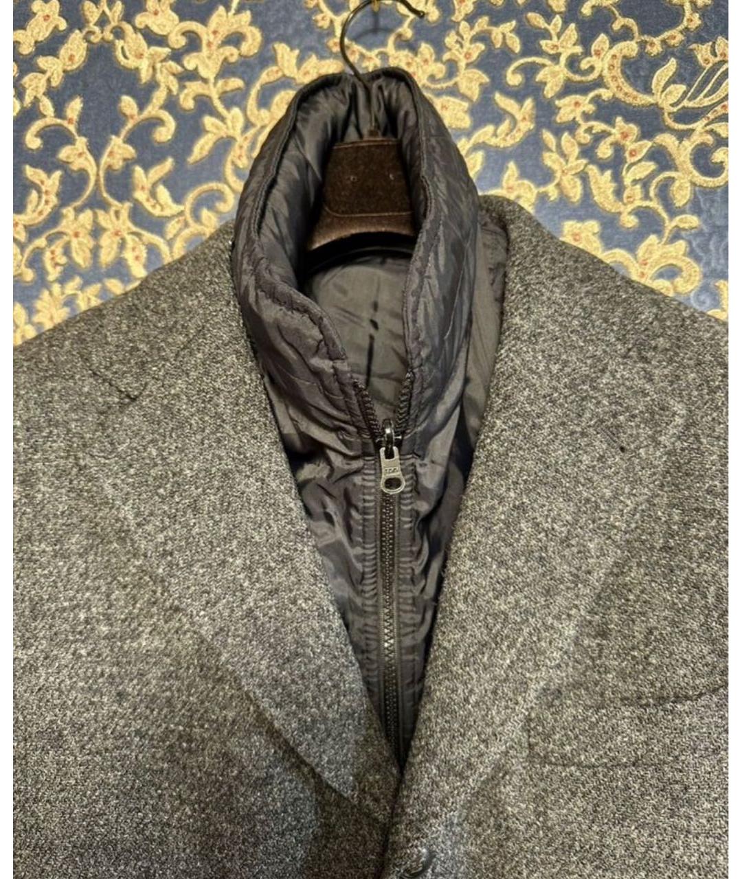 FAY Серый шерстяной пиджак, фото 3