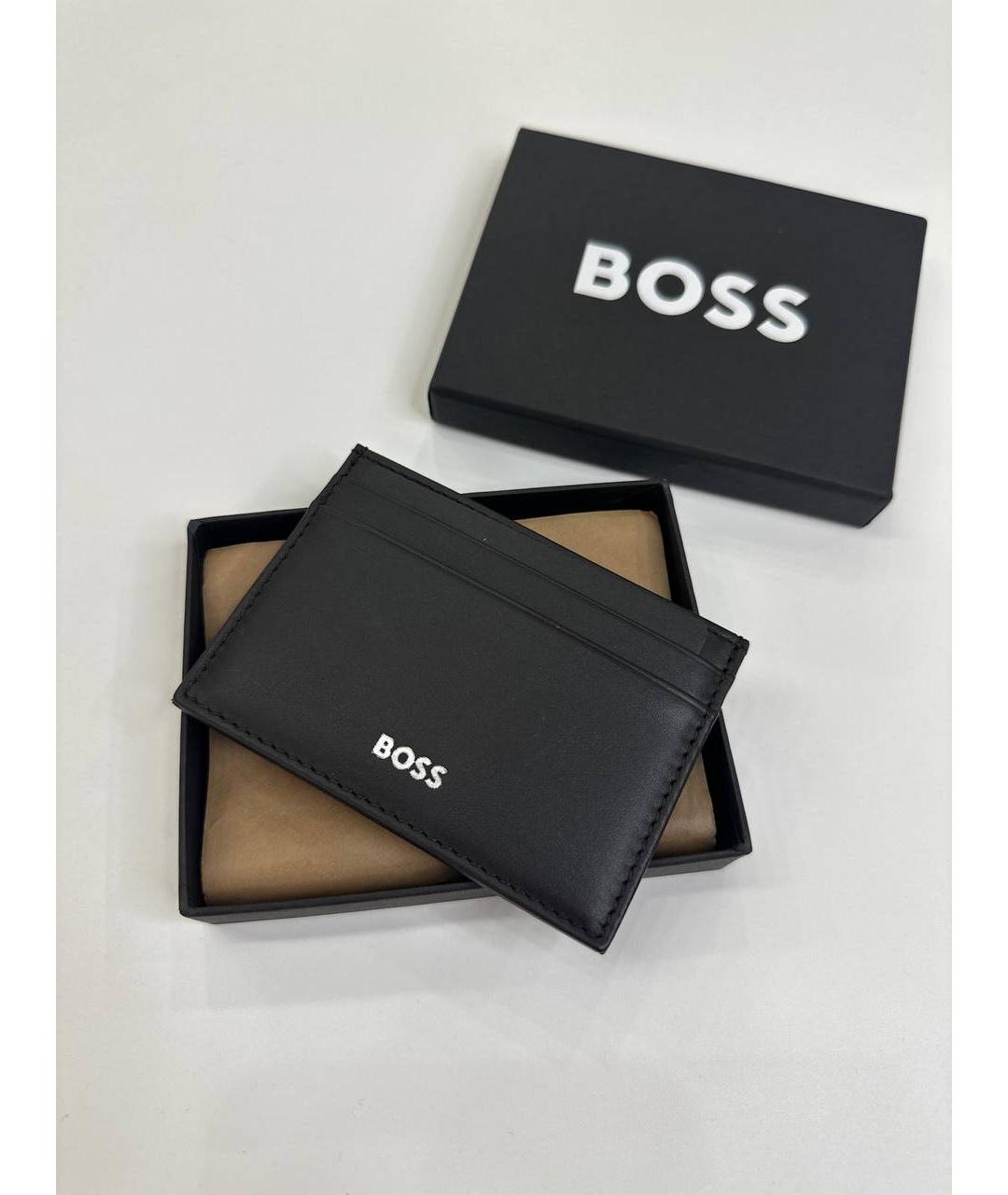 HUGO BOSS Коричневый кожаный кардхолдер, фото 5