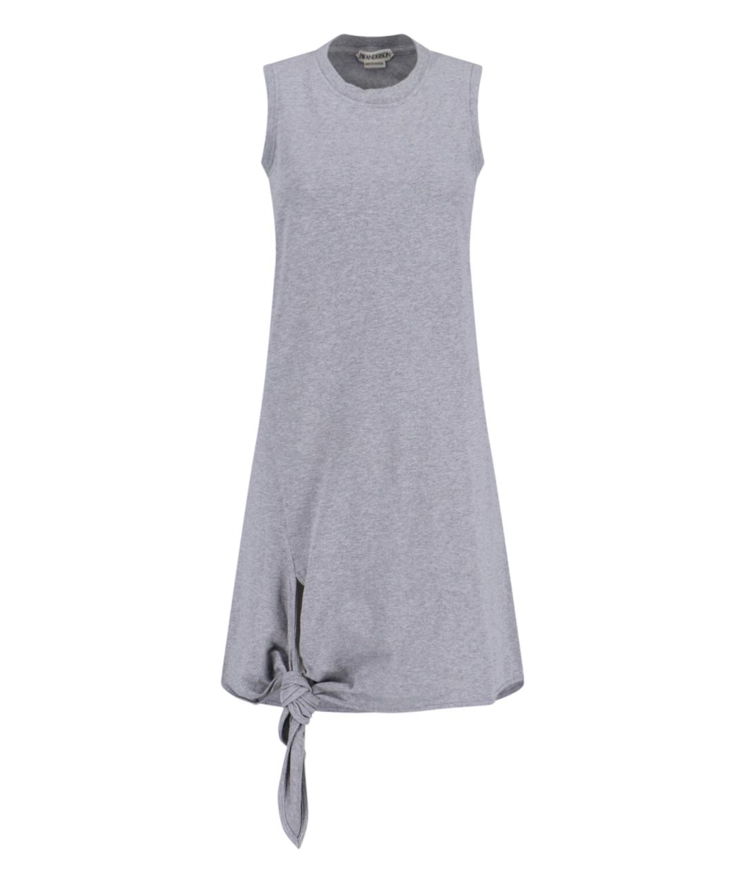 J.W.ANDERSON Серое хлопковое платье, фото 1