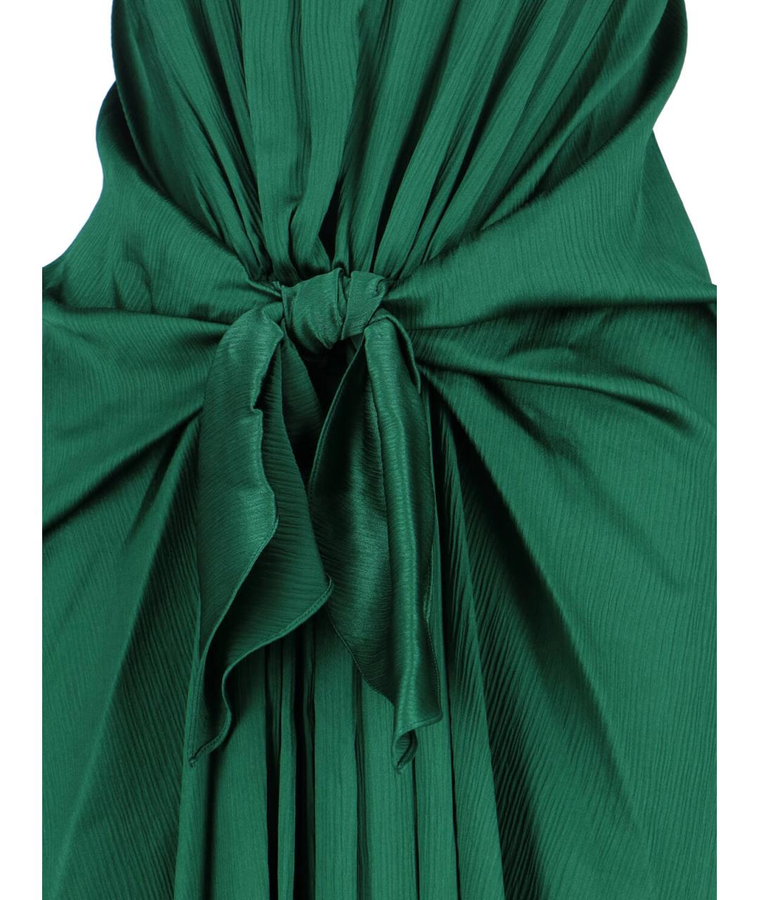 J.W.ANDERSON Зеленые шелковое вечернее платье, фото 4