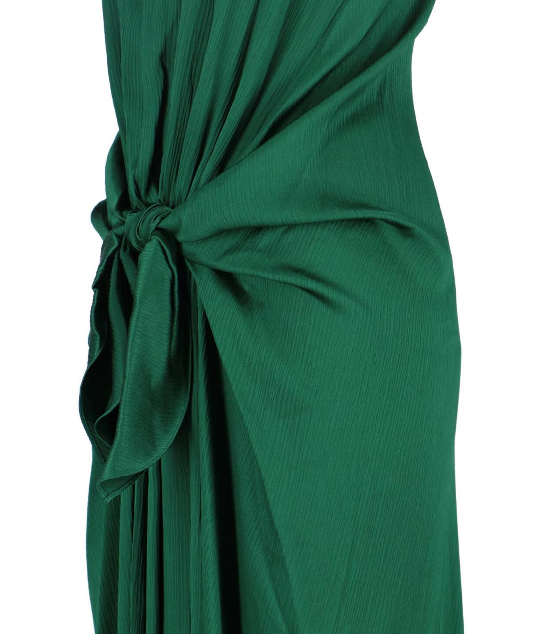 J.W.ANDERSON Зеленые шелковое вечернее платье, фото 3