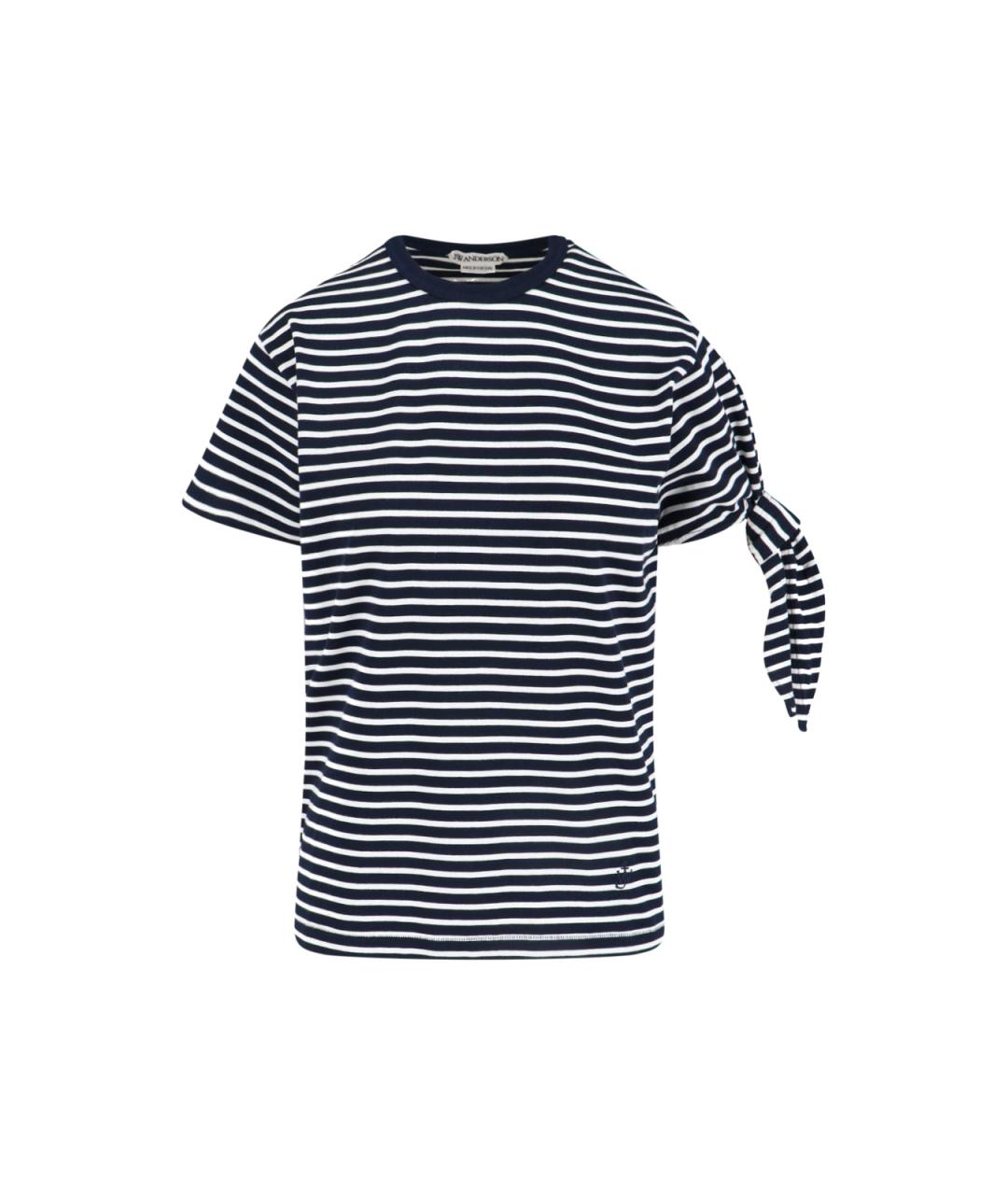 J.W.ANDERSON Синяя хлопковая футболка, фото 1