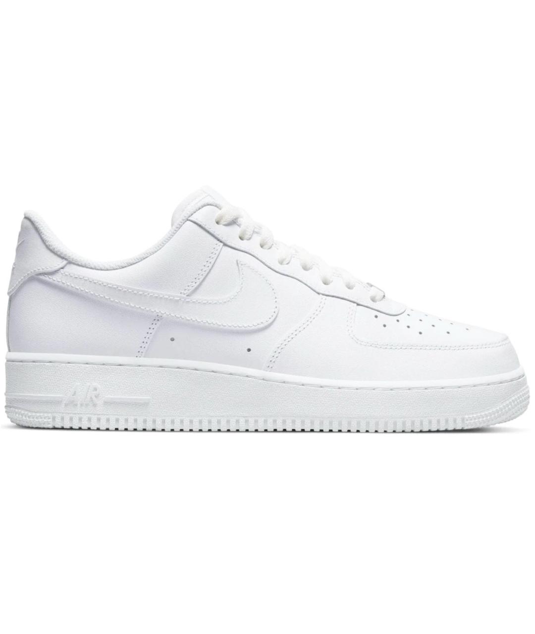 NIKE Белые кожаные низкие кроссовки / кеды, фото 9