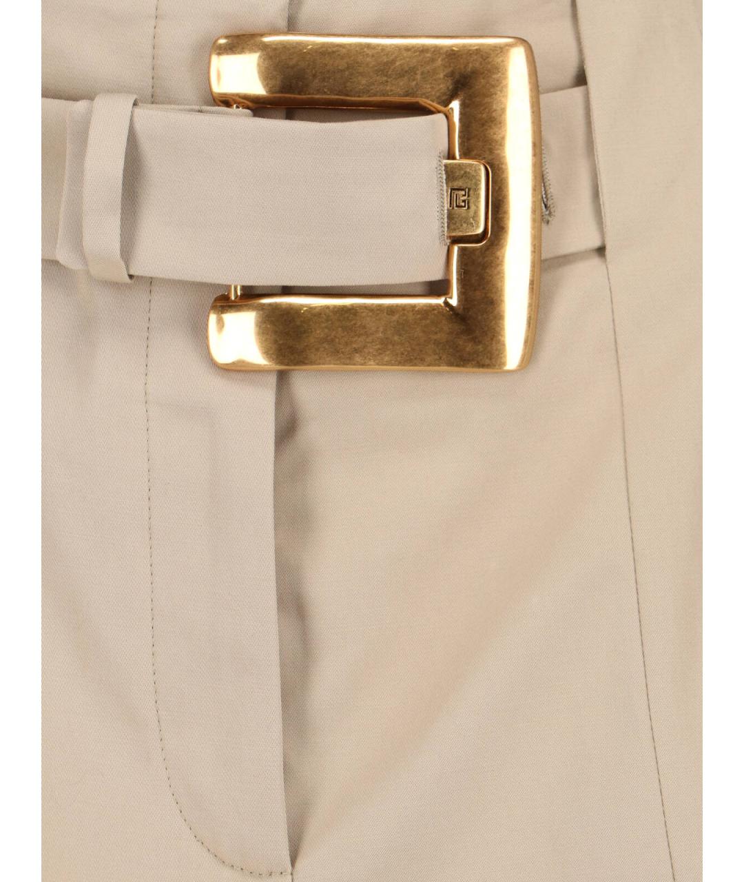 BALMAIN Бежевые хлопковые шорты, фото 4