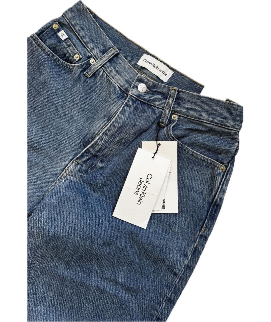 CALVIN KLEIN Голубые хлопковые джинсы слим, фото 7