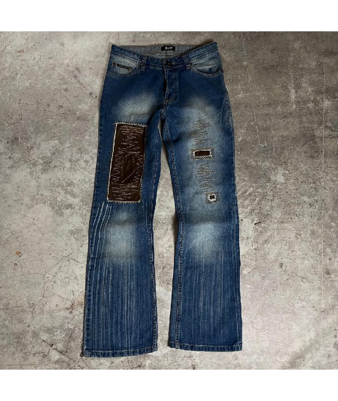 DOLCE&GABBANA Синие хлопковые прямые джинсы, фото 5