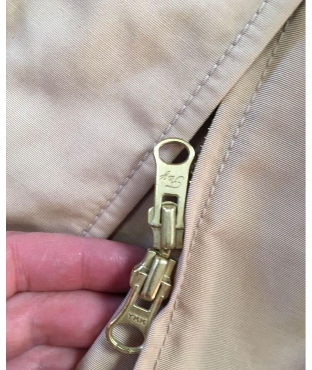 FAY Бежевый хлопковый тренч/плащ, фото 6