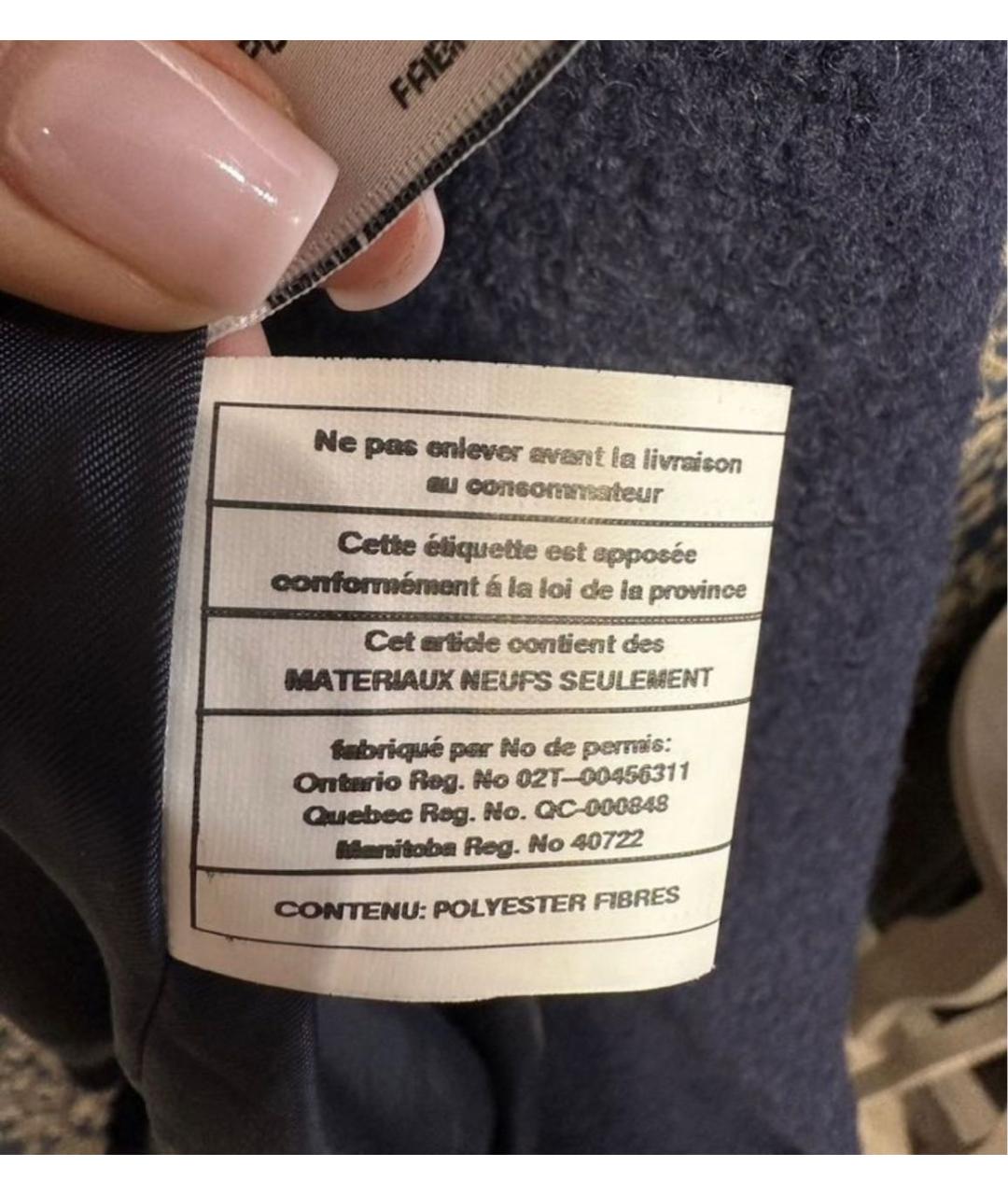 DKNY Синее шерстяное пальто, фото 8