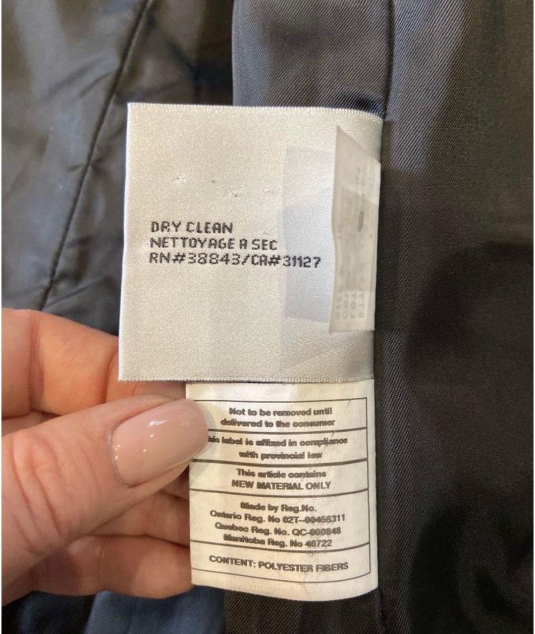 DKNY Черное шерстяное пальто, фото 6