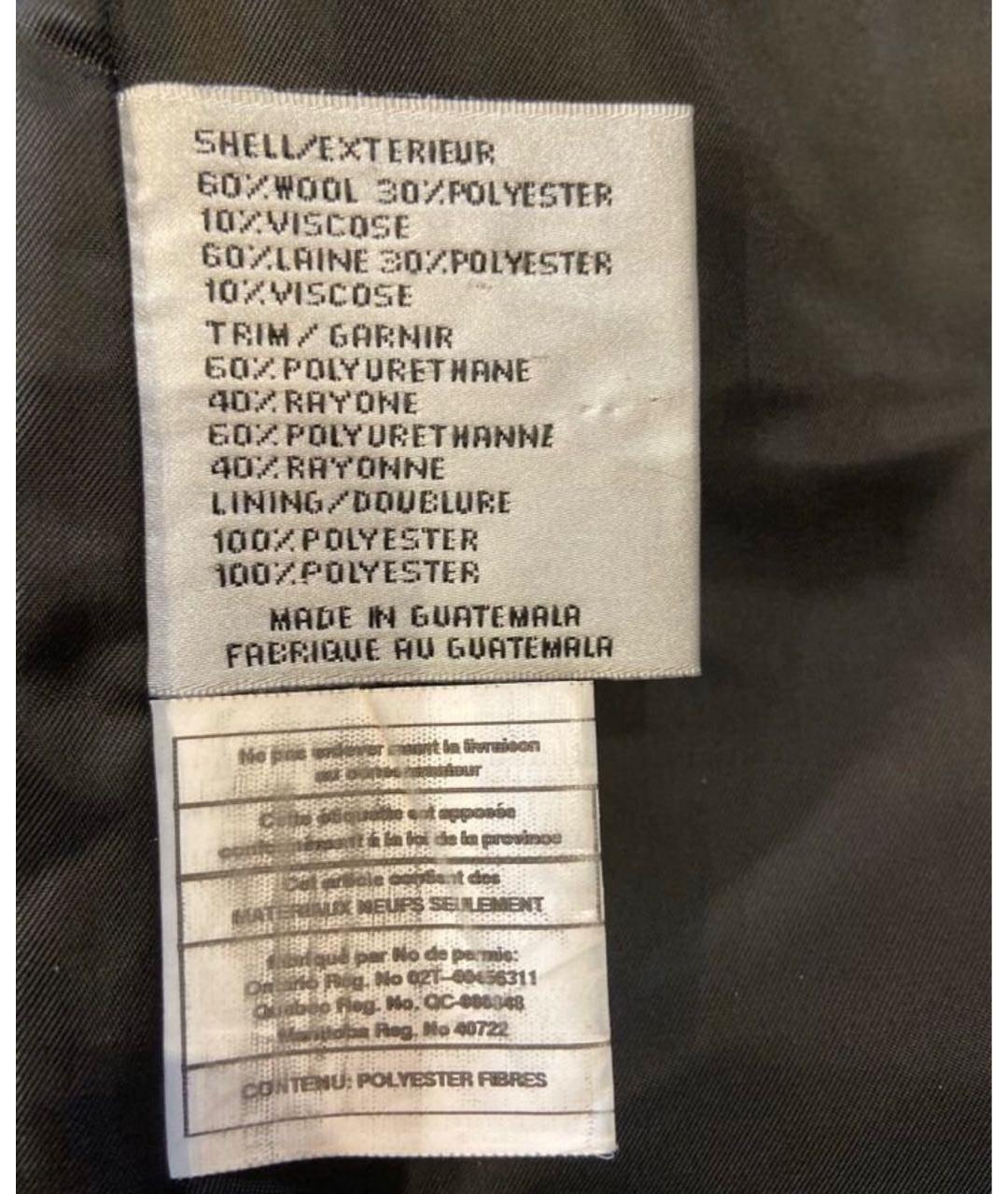 DKNY Черное шерстяное пальто, фото 7