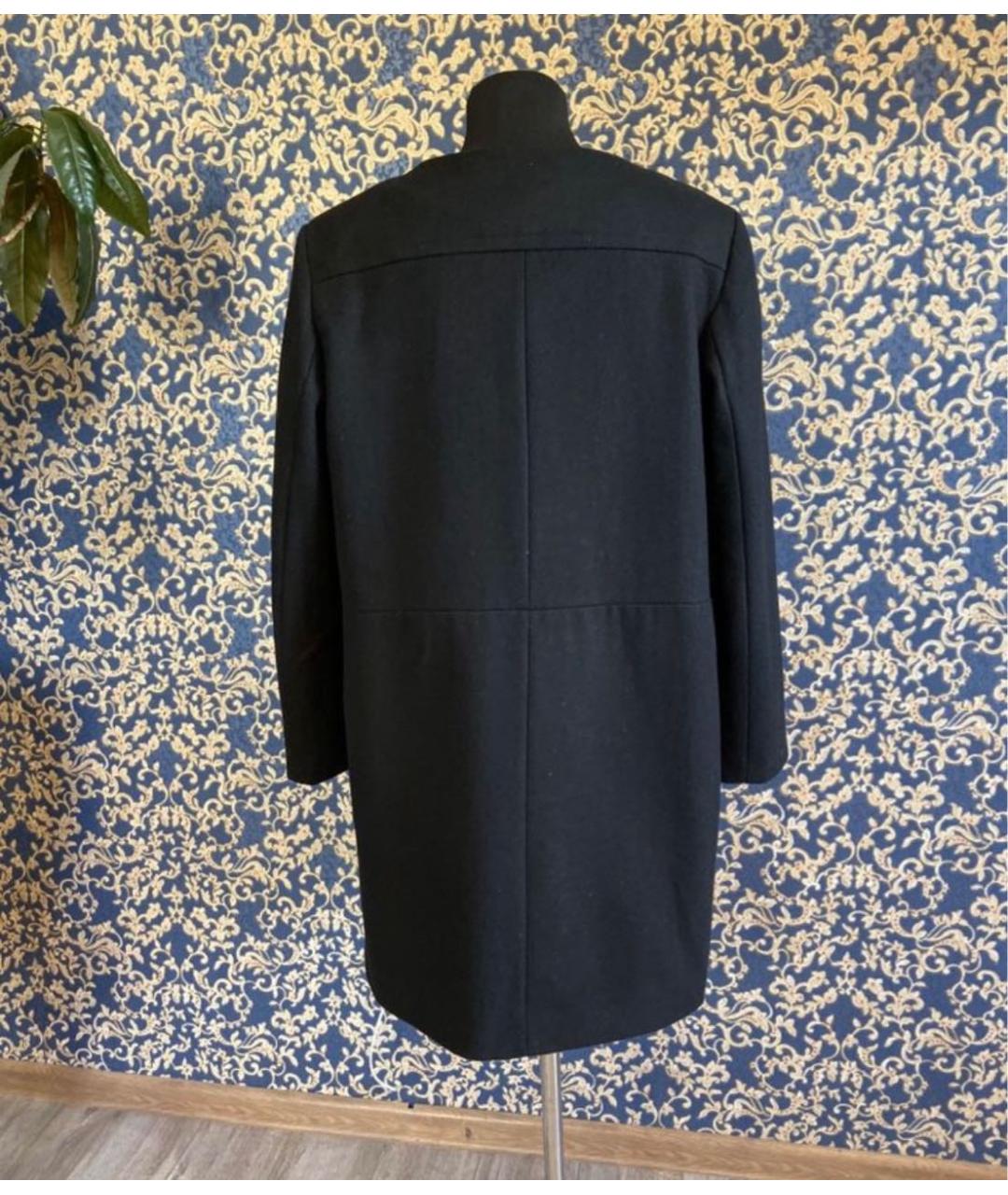 DKNY Черное шерстяное пальто, фото 3