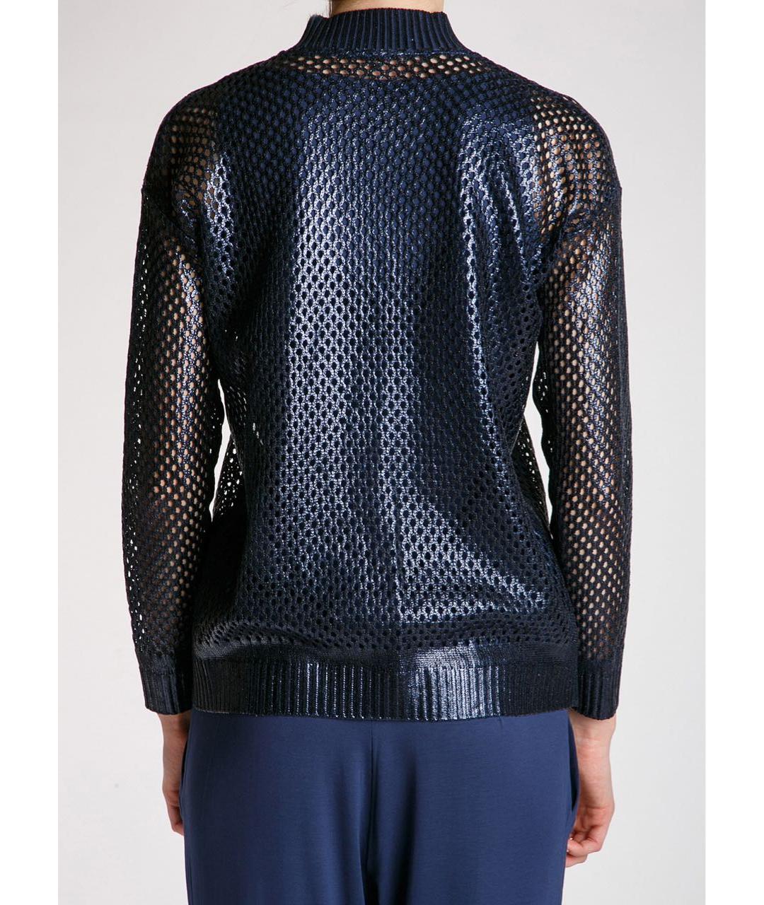 D.EXTERIOR Темно-синий хлопковый кардиган, фото 4