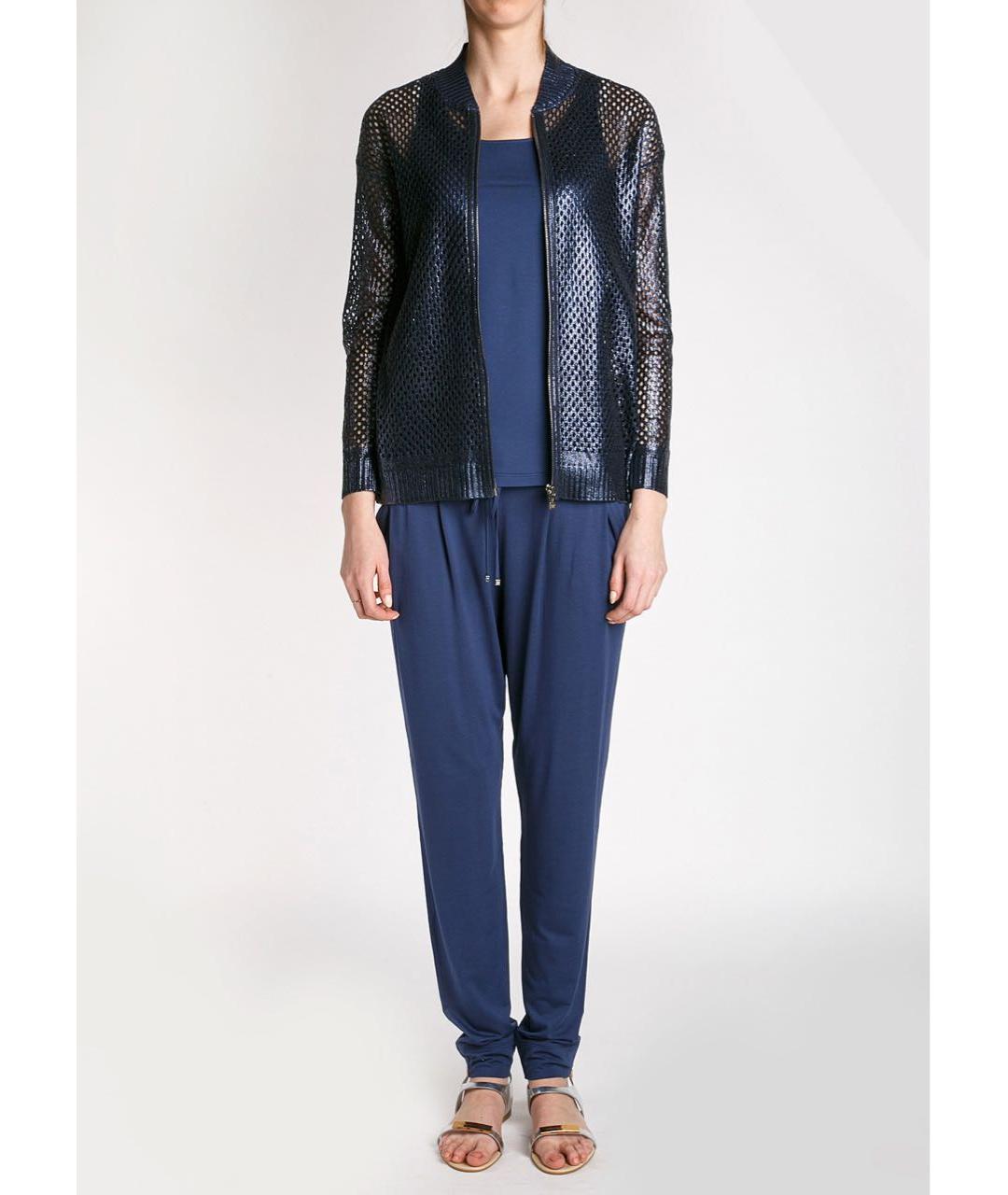 D.EXTERIOR Темно-синий хлопковый кардиган, фото 3