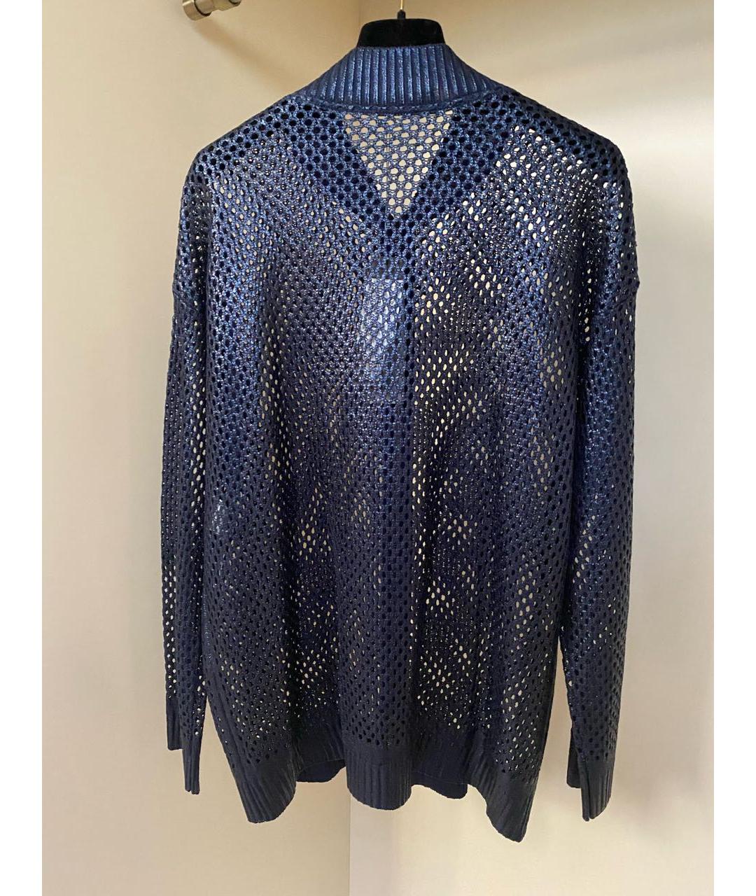 D.EXTERIOR Темно-синий хлопковый кардиган, фото 8