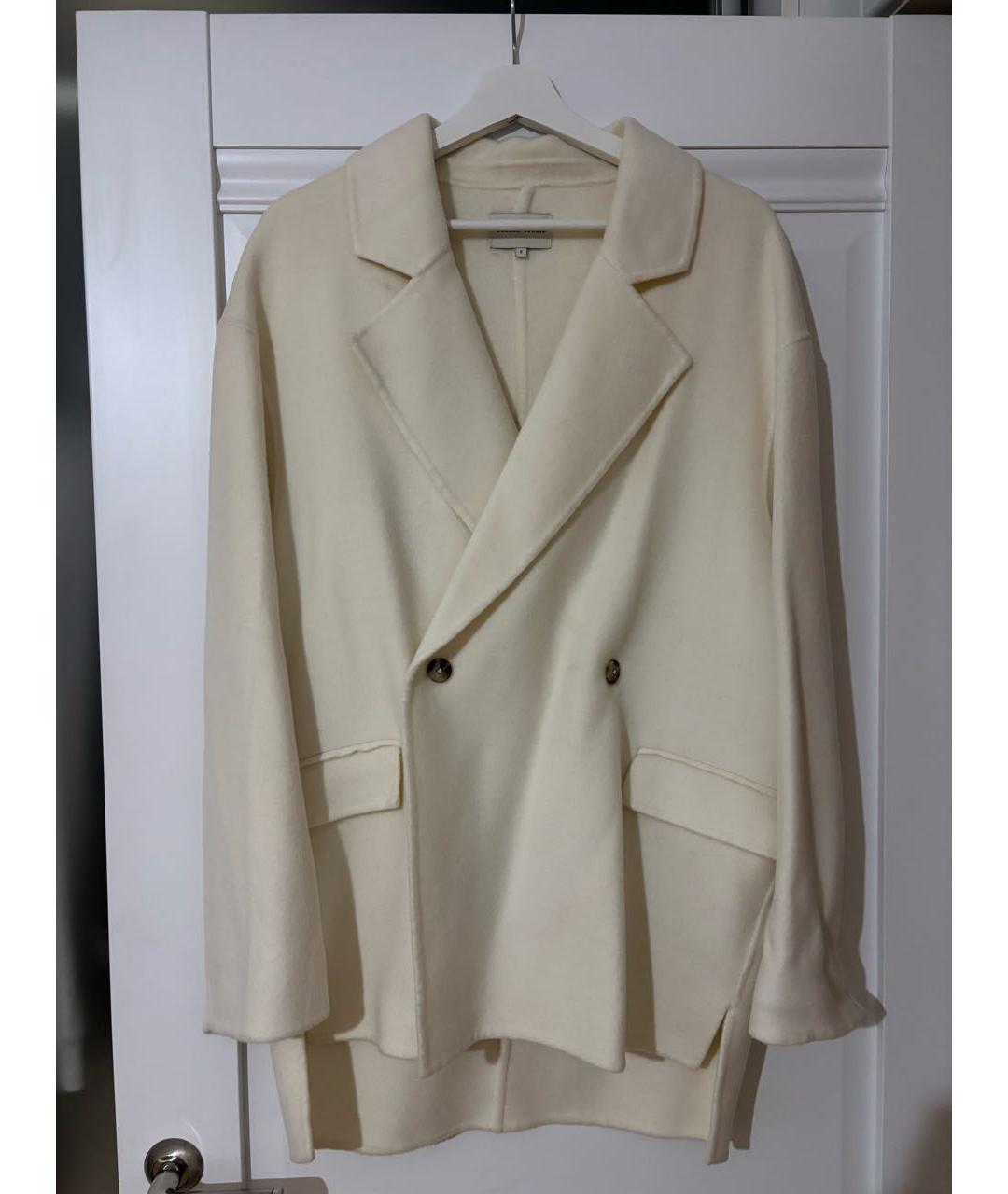 LOULOU STUDIO Белое шерстяное пальто, фото 7