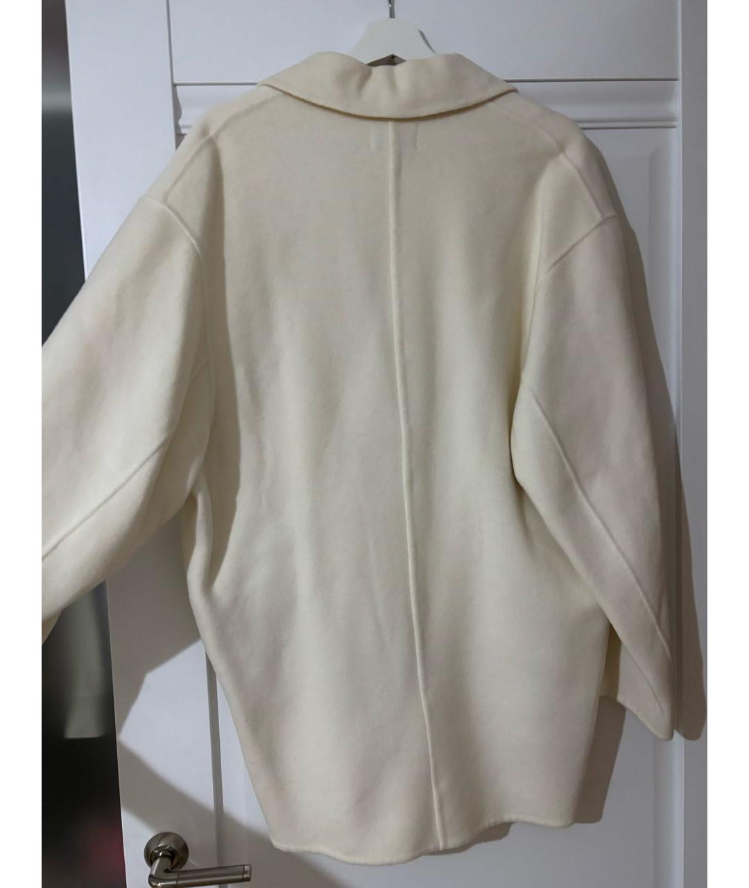 LOULOU STUDIO Белое шерстяное пальто, фото 2