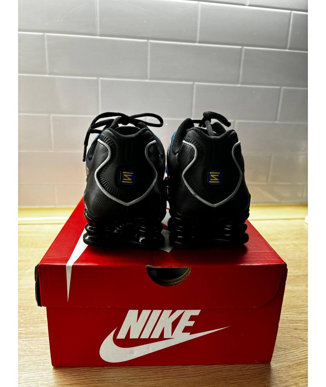 NIKE Синие синтетические низкие кроссовки / кеды, фото 3