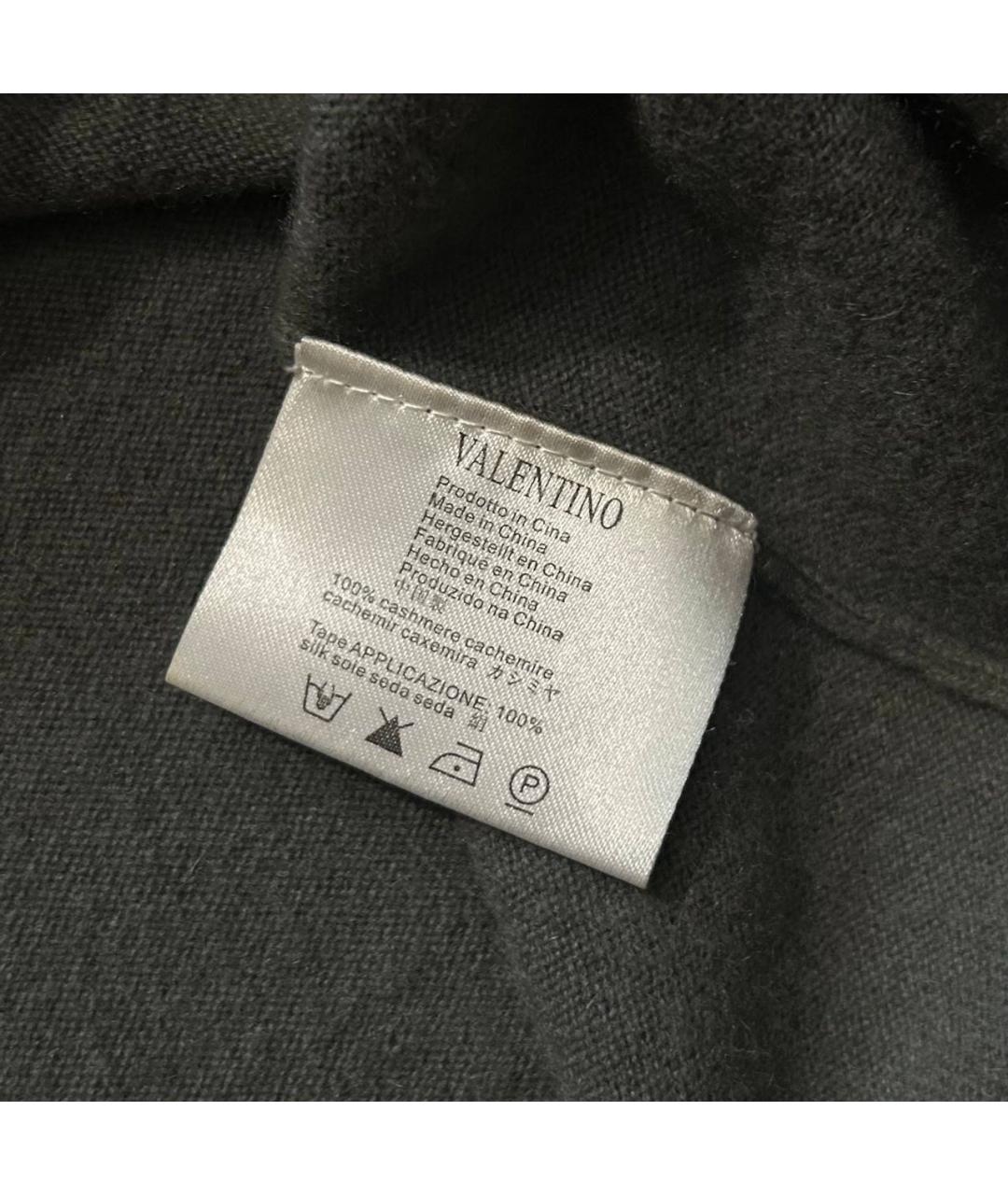 RED VALENTINO Серый кашемировый кардиган, фото 6