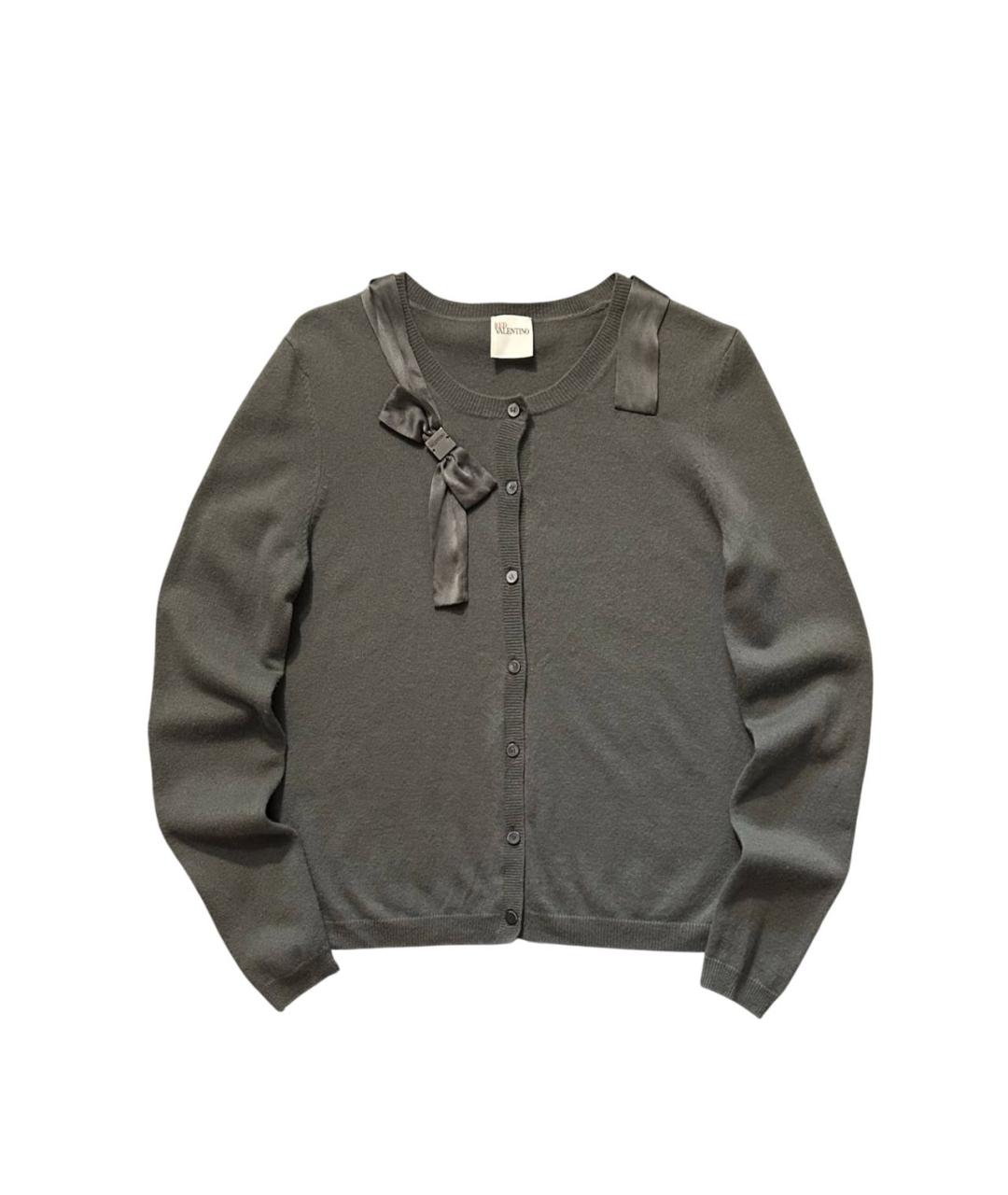 RED VALENTINO Серый кашемировый кардиган, фото 8