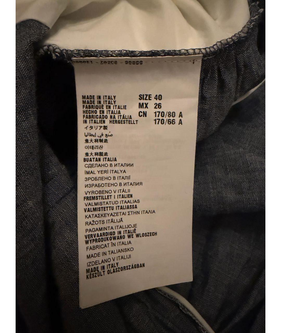 MIU MIU Синий деним сарафан, фото 6