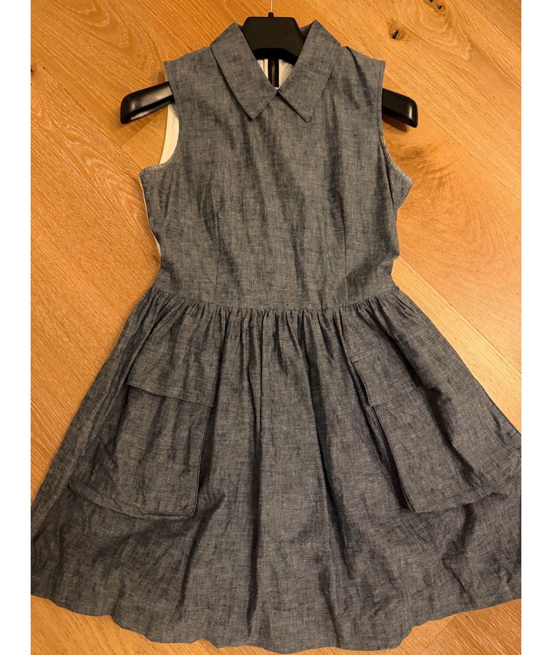 MIU MIU Синий деним сарафан, фото 7