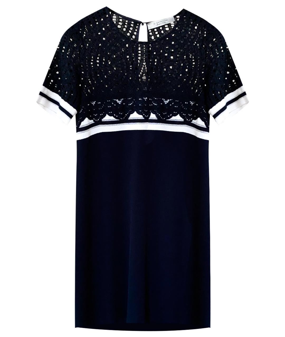 D.EXTERIOR Темно-синее вискозное коктейльное платье, фото 1