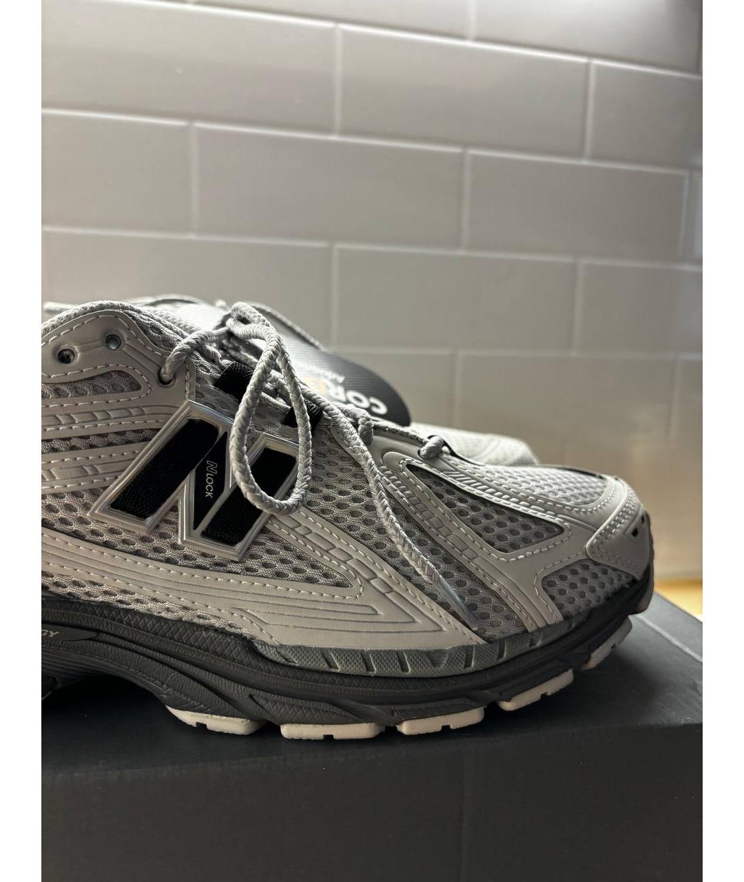 NEW BALANCE Серые текстильные низкие кроссовки / кеды, фото 2