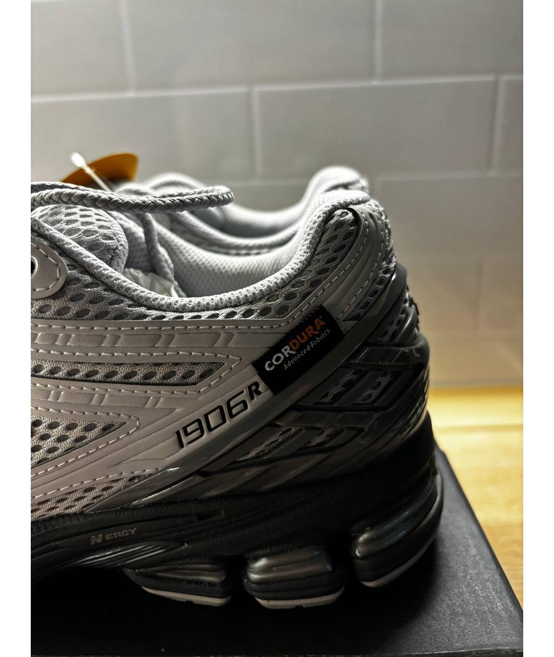 NEW BALANCE Серые текстильные низкие кроссовки / кеды, фото 4