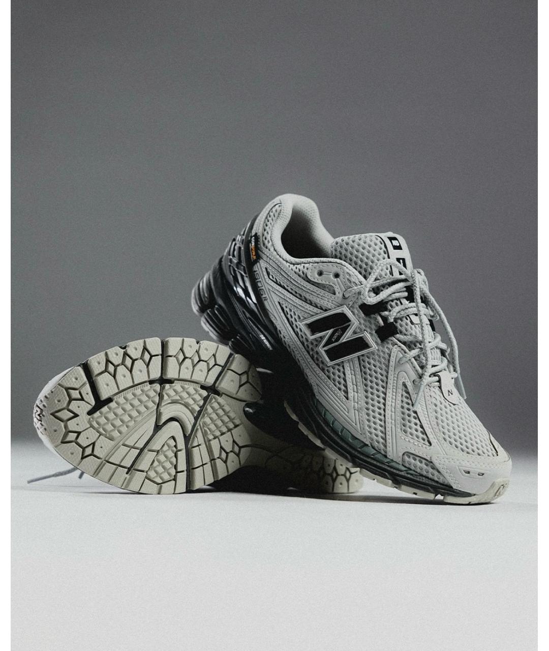 NEW BALANCE Серые текстильные низкие кроссовки / кеды, фото 5