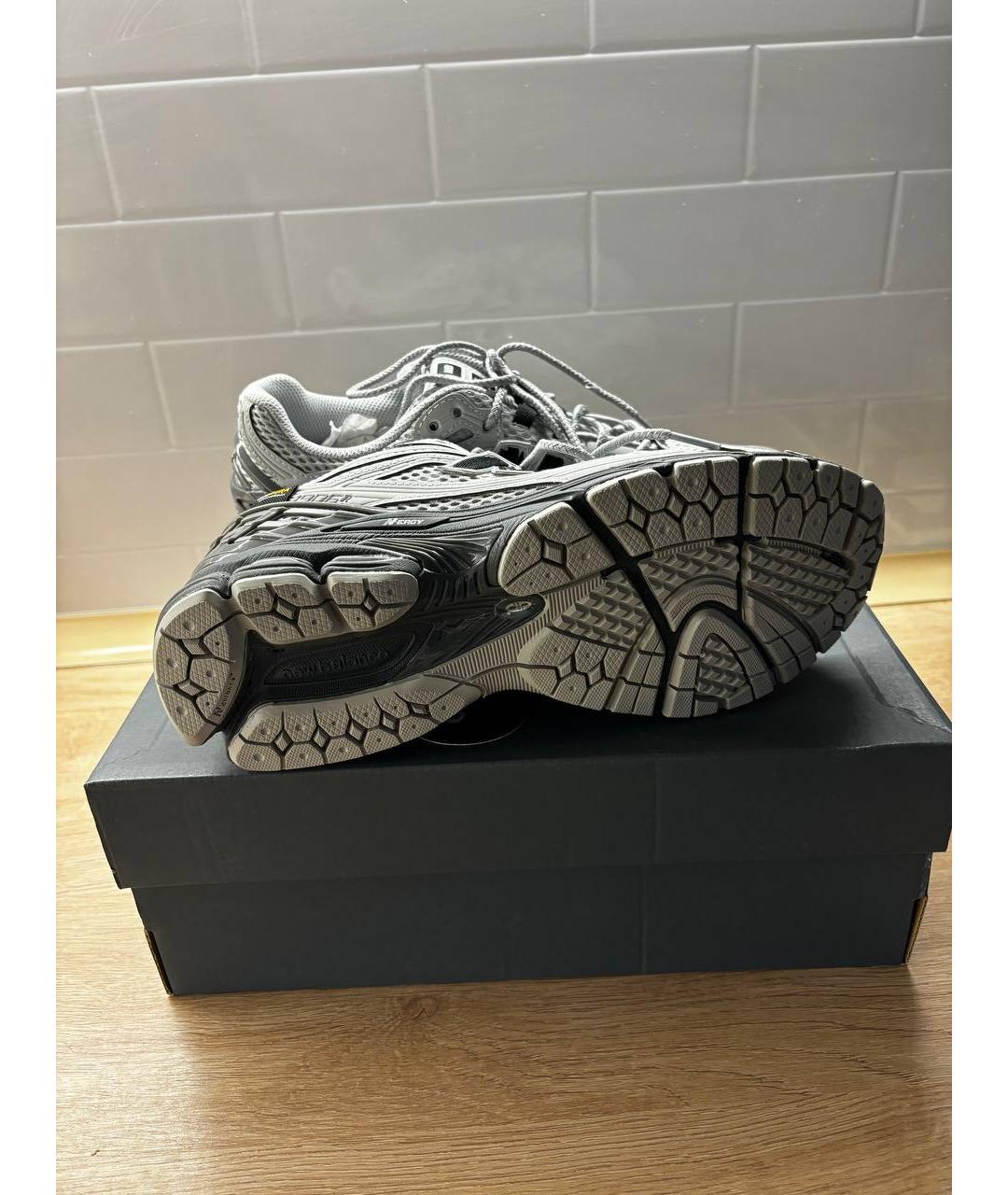 NEW BALANCE Серые текстильные низкие кроссовки / кеды, фото 3