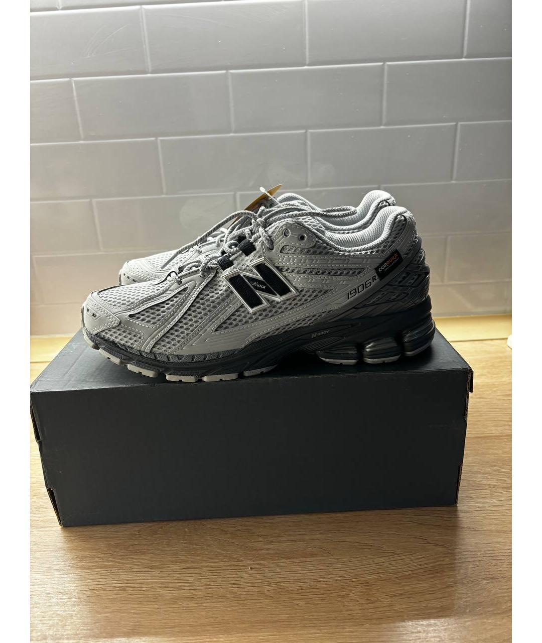 NEW BALANCE Серые текстильные низкие кроссовки / кеды, фото 6