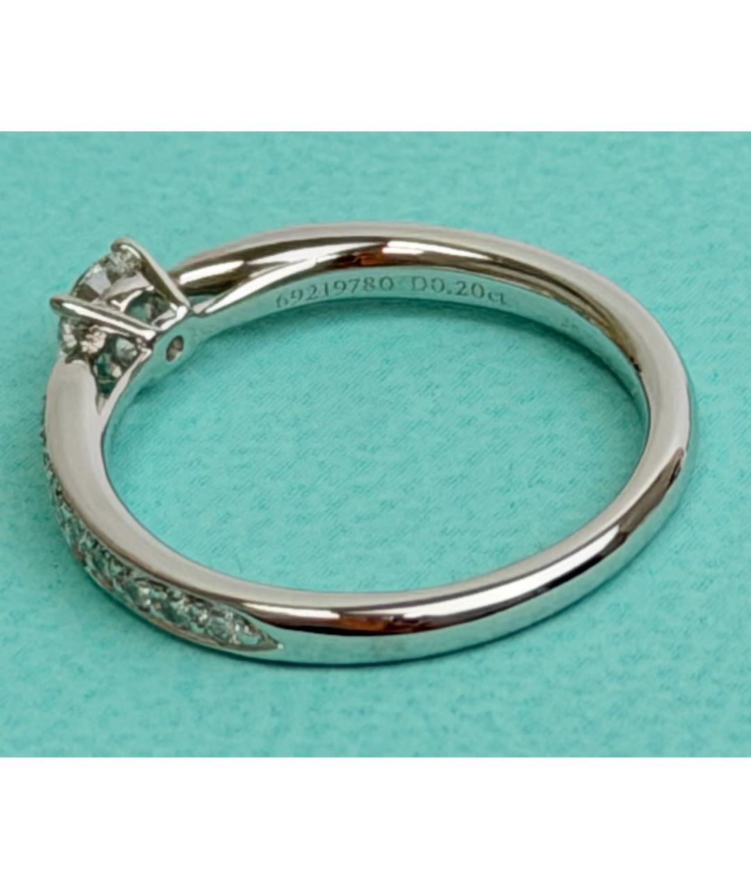 TIFFANY&CO Серебряное платиновое кольцо, фото 6