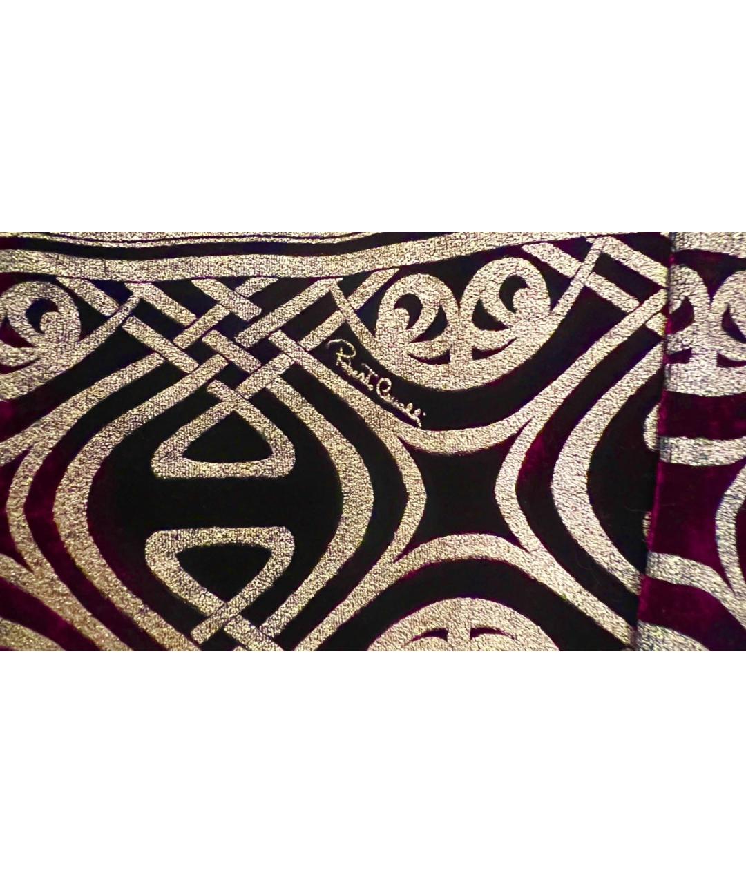 ROBERTO CAVALLI Бордовое вискозное пальто, фото 4