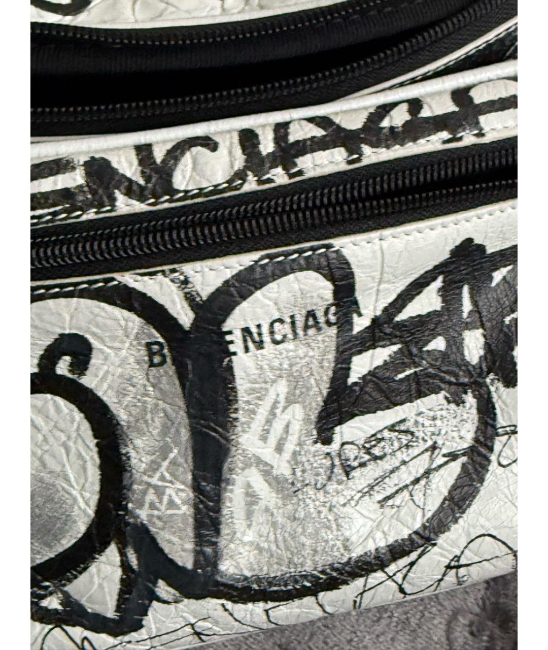 BALENCIAGA Белая поясная сумка, фото 3