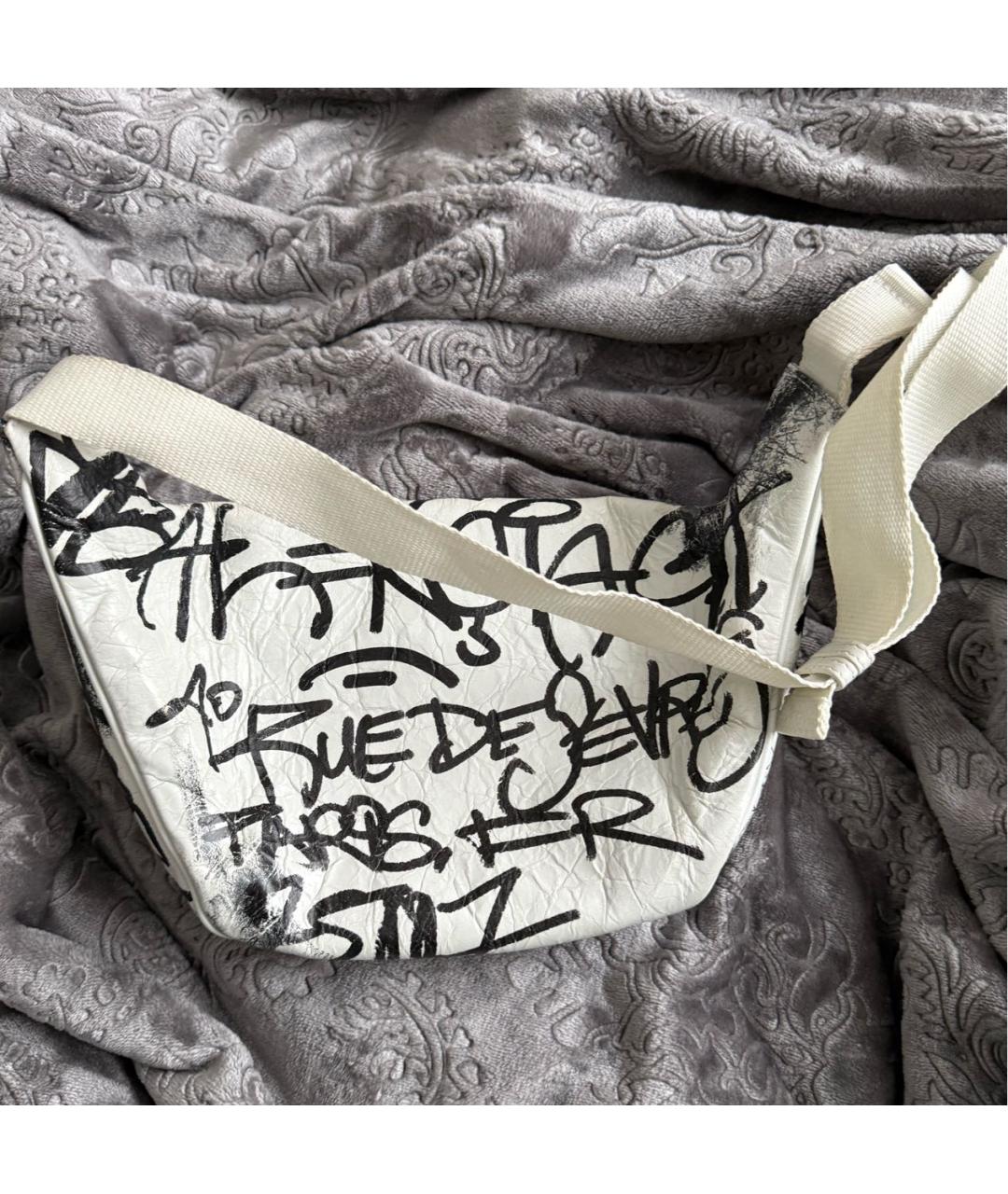 BALENCIAGA Белая поясная сумка, фото 2