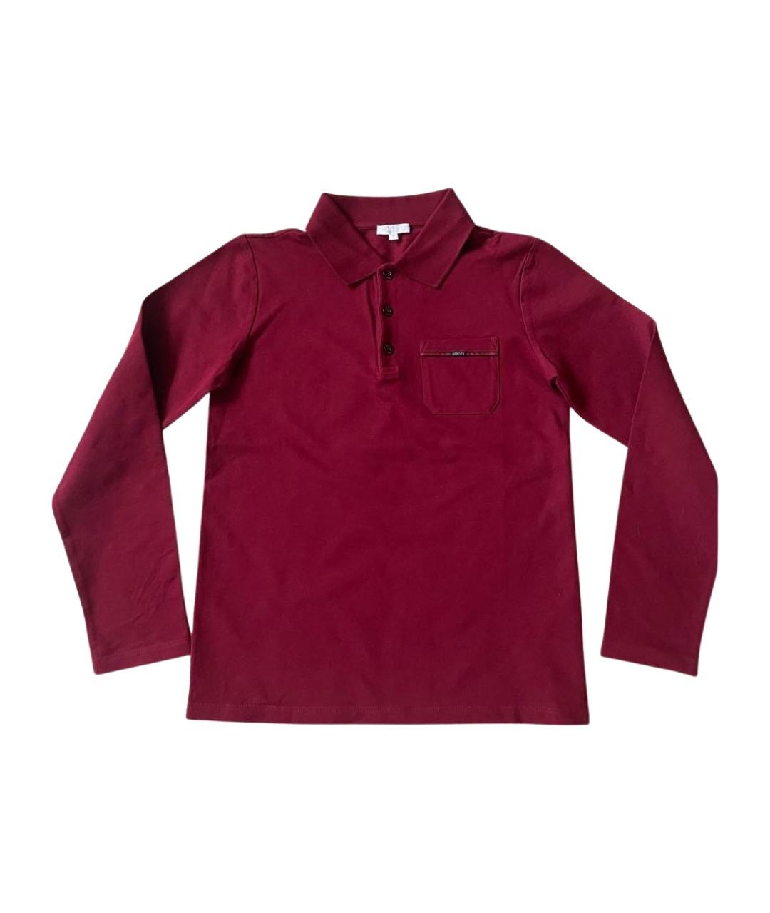 GUCCI Бордовая хлопковая детская рубашка, фото 1