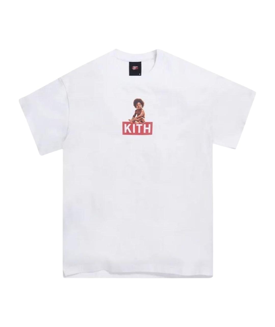 KITH Белая хлопковая футболка, фото 1