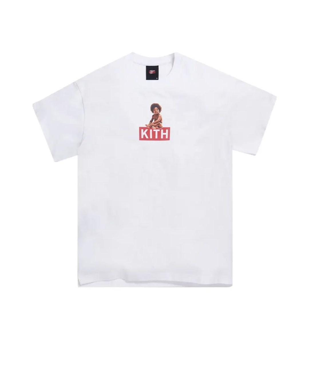 KITH Белая хлопковая футболка, фото 7